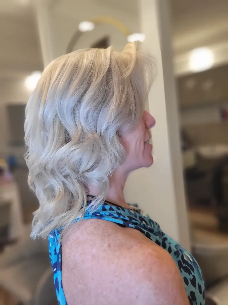 Silver treated hair